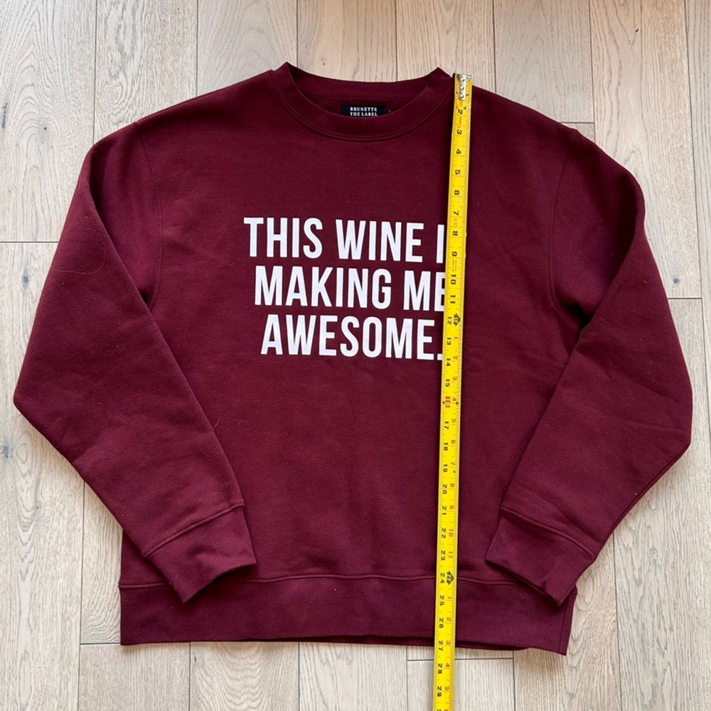 ✨5 for $60✨ Brunette The Label This Wine Is Making Me Awesome size M/L - Picture 3 of 8